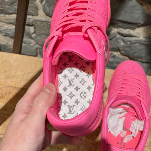 Louis Vuitton Hot Pink Monogram Luxembourg Low-top Sneakers - Picture 13 of 16
